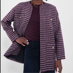 Tuckernuck | Pomander Place Plum Multi Tweed Gigi Jacket NWT Size Medium